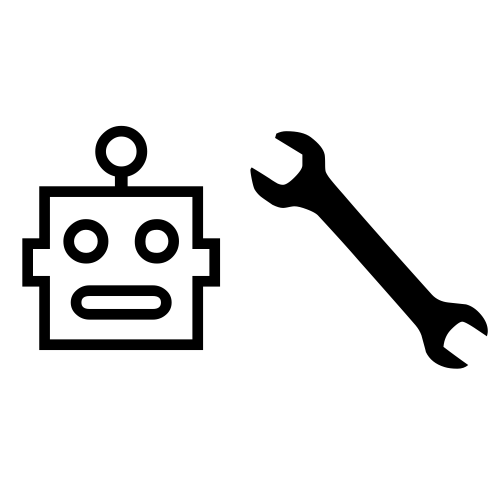 🤖🔧 Emoji Domain black and white Symbola rendering